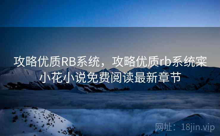 攻略优质RB系统，攻略优质rb系统寀小花小说免费阅读最新章节