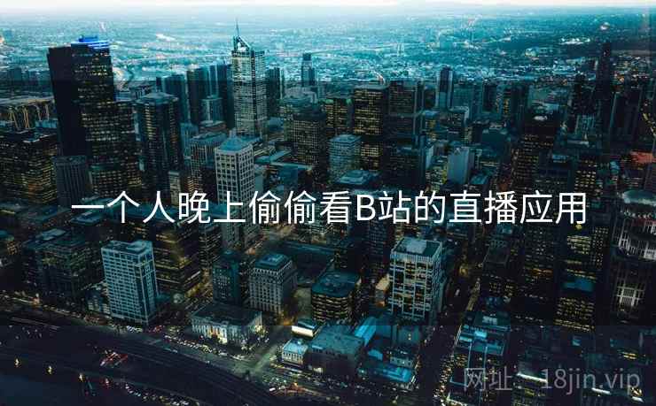 一个人晚上偷偷看B站的直播应用